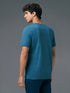 Men Printed Slim Fit Round Neck T-shirt with COTFLEX