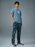 Men Printed Slim Fit Round Neck T-shirt with COTFLEX