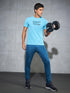 Men Printed Slim Fit Round Neck T-shirt with COTFLEX