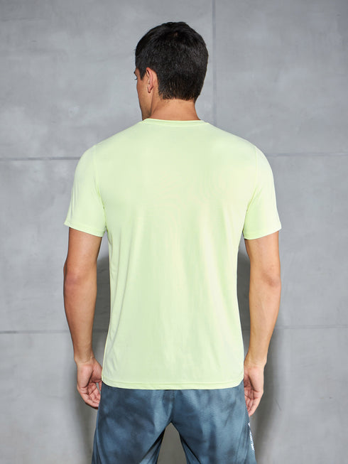 Men Printed Slim Fit Round Neck T-shirt with COTFLEX