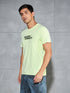 Men Printed Slim Fit Round Neck T-shirt with COTFLEX