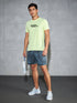 Men Printed Slim Fit Round Neck T-shirt with COTFLEX