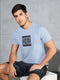 Men Printed Slim Fit Round Neck T-shirt with COTFLEX