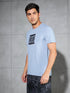 Men Printed Slim Fit Round Neck T-shirt with COTFLEX