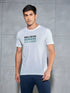 Men Printed Slim Fit Round Neck T-shirt with COTFLEX