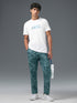 Men Printed Slim Fit Round Neck T-shirt with COTFLEX