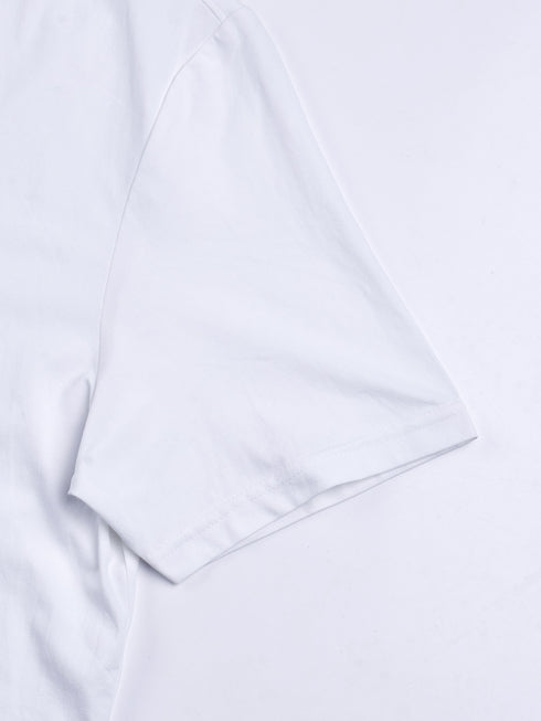 Men Printed Slim Fit Round Neck T-shirt with COTFLEX