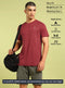 Men Solid Slim Fit Crew Neck T-shirt with DOUBLE COOL