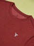 Men Solid Slim Fit Crew Neck T-shirt with DOUBLE COOL