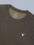 Men Plus Size Solid Slim Fit Crew Neck T-shirt with DOUBLE COOL