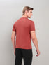 Men Solid Slim Fit Crew Neck T-shirt with DOUBLE COOL
