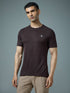 Men Solid Slim Fit Crew Neck T-shirt with DOUBLE COOL