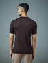 Men Solid Slim Fit Crew Neck T-shirt with DOUBLE COOL