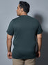 Men Plus Size Solid Slim Fit Crew Neck T-shirt with DOUBLE COOL