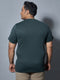 Men Plus Size Solid Slim Fit Crew Neck T-shirt with DOUBLE COOL
