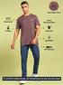 Men Solid Slim Fit Crew Neck T-shirt with DOUBLE COOL