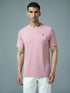 Men Solid Slim Fit Crew Neck T-shirt with DOUBLE COOL