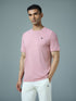 Men Solid Slim Fit Crew Neck T-shirt with DOUBLE COOL