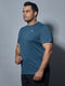 Men Plus Size Solid Slim Fit Crew Neck T-shirt with DOUBLE COOL