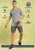Men Solid Slim Fit Crew Neck T-shirt with DOUBLE COOL