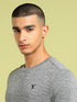 Men Solid Slim Fit Crew Neck T-shirt with DOUBLE COOL