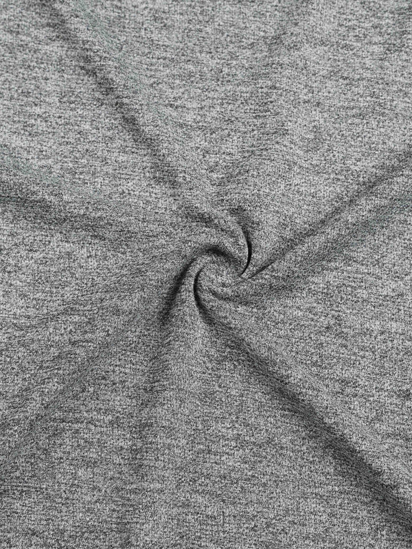 Men Solid Slim Fit Crew Neck T-shirt with DOUBLE COOL