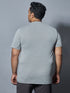 Men Plus Size Solid Slim Fit Crew Neck T-shirt with DOUBLE COOL