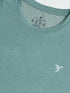 Men Solid Slim Fit Crew Neck T-shirt with DOUBLE COOL