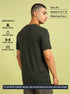 Men Solid Slim Fit Crew Neck T-shirt with DOUBLE COOL