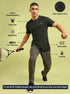 Men Solid Slim Fit Crew Neck T-shirt with DOUBLE COOL
