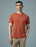 Men Solid Slim Fit Crew Neck T-shirt with DOUBLE COOL