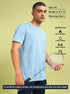 Men Solid Slim Fit Crew Neck T-shirt with DOUBLE COOL