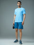 Men Solid Slim Fit Crew Neck T-shirt with DOUBLE COOL