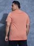 Men Plus Size Solid Slim Fit Crew Neck T-shirt with DOUBLE COOL