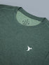 Men Plus Size Solid Slim Fit Crew Neck T-shirt with DOUBLE COOL