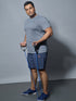 Men Plus Size Solid Slim Fit Crew Neck T-shirt with DOUBLE COOL