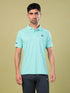 Men Melange Slim Fit Polo T-shirt with DOUBLE COOL