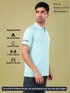 Men Melange Slim Fit Polo T-shirt with DOUBLE COOL