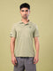 Men Melange Slim Fit Polo T-shirt with DOUBLE COOL