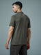 Men Melange Slim Fit Polo T-shirt with DOUBLE COOL
