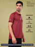 Men Melange Slim Fit Polo T-shirt with DOUBLE COOL