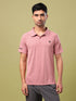 Men Melange Slim Fit Polo T-shirt with DOUBLE COOL