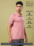 Men Melange Slim Fit Polo T-shirt with DOUBLE COOL