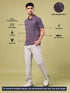 Men Melange Slim Fit Polo T-shirt with DOUBLE COOL