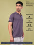 Men Melange Slim Fit Polo T-shirt with DOUBLE COOL
