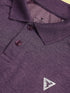 Men Melange Slim Fit Polo T-shirt with DOUBLE COOL