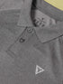 Men Melange Slim Fit Polo T-shirt with DOUBLE COOL