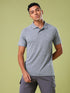 Men Melange Slim Fit Polo T-shirt with DOUBLE COOL