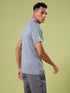 Men Melange Slim Fit Polo T-shirt with DOUBLE COOL