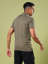 Men Melange Slim Fit Polo T-shirt with DOUBLE COOL